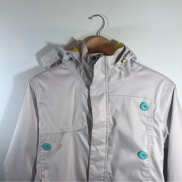 Special Blend Women's Liberty Snowboard Jacket Size Medium Cream Yellow Teal - Picture 9 of 16